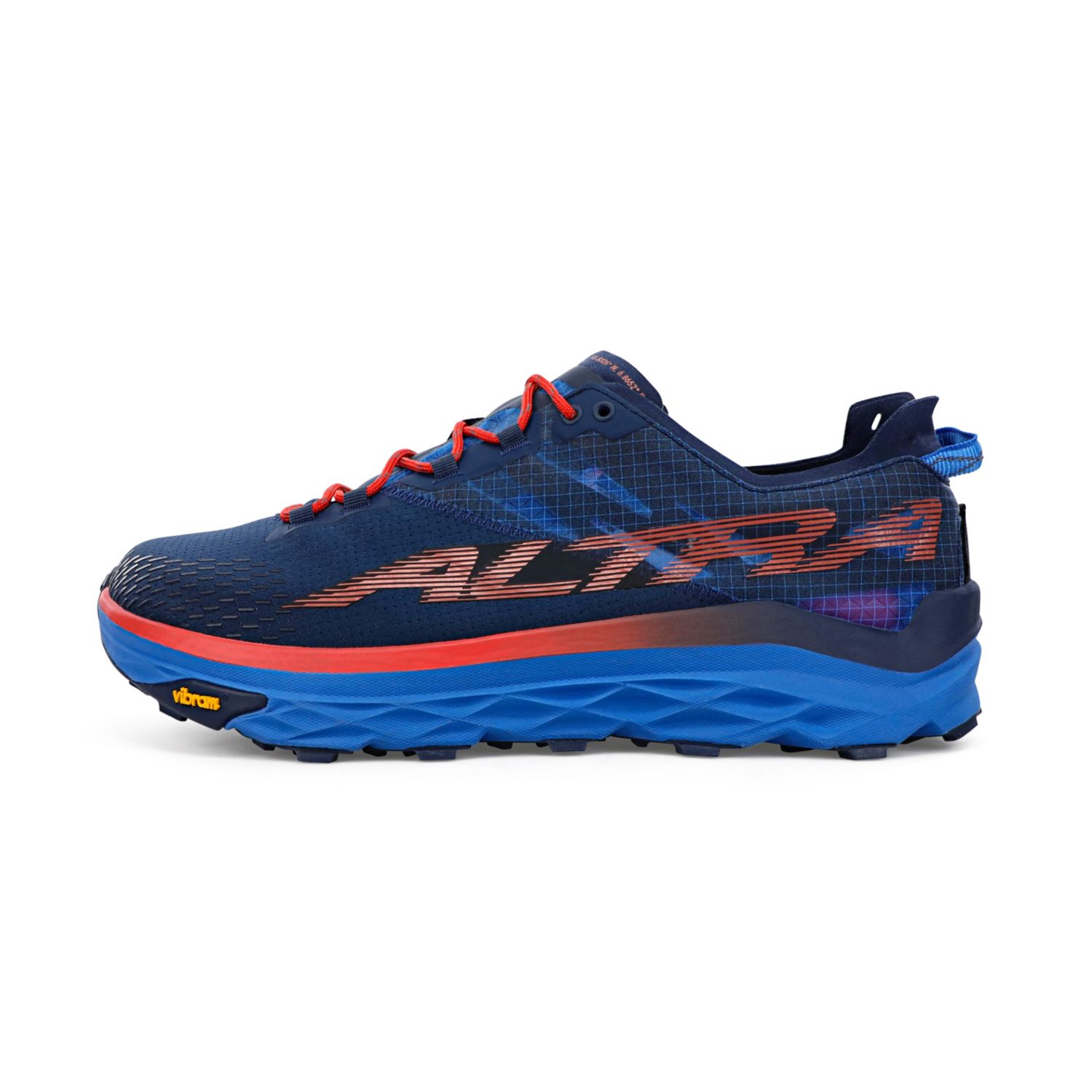 Zapatillas De Trail Running Altra Mont Blanc Hombre Azules Rojas | España-10596239