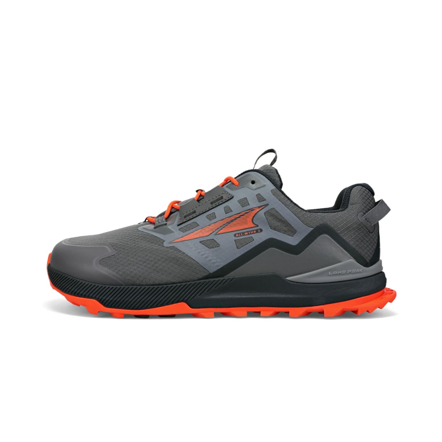 Zapatos De Senderismo Altra Lone Peak All-wthr Low 2 Hombre Gris Naranjas | España-06597439