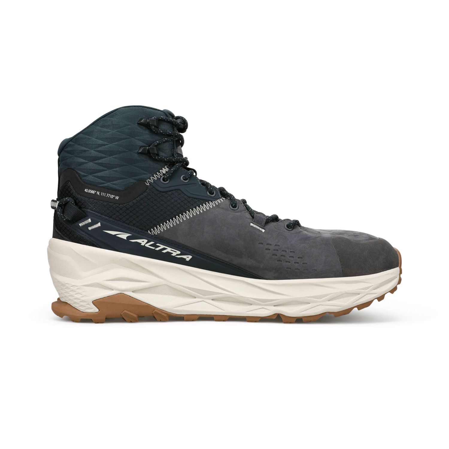 Botas Montaña Altra Olympus 5 Hike Mid Gtx Hombre Negras Gris | España-03486959