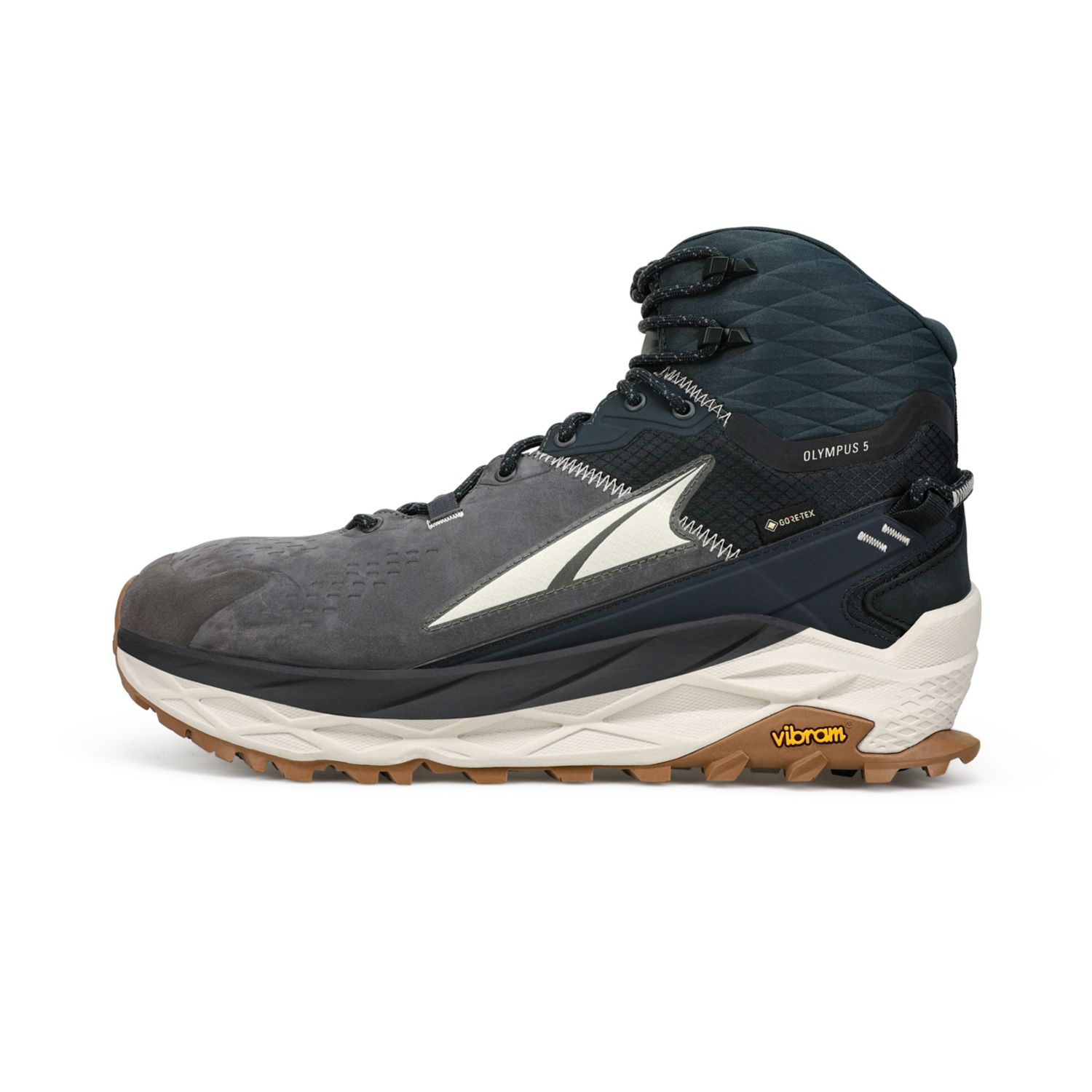 Botas Montaña Altra Olympus 5 Hike Mid Gtx Hombre Negras Gris | España-03486959