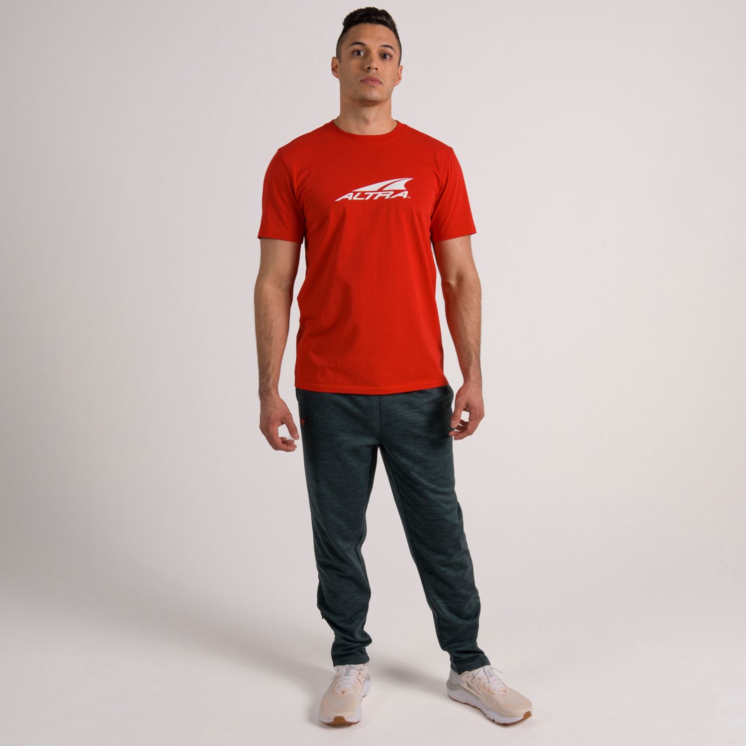 Camiseta Altra Everyday Recycled Hombre Rojas | España-76509139