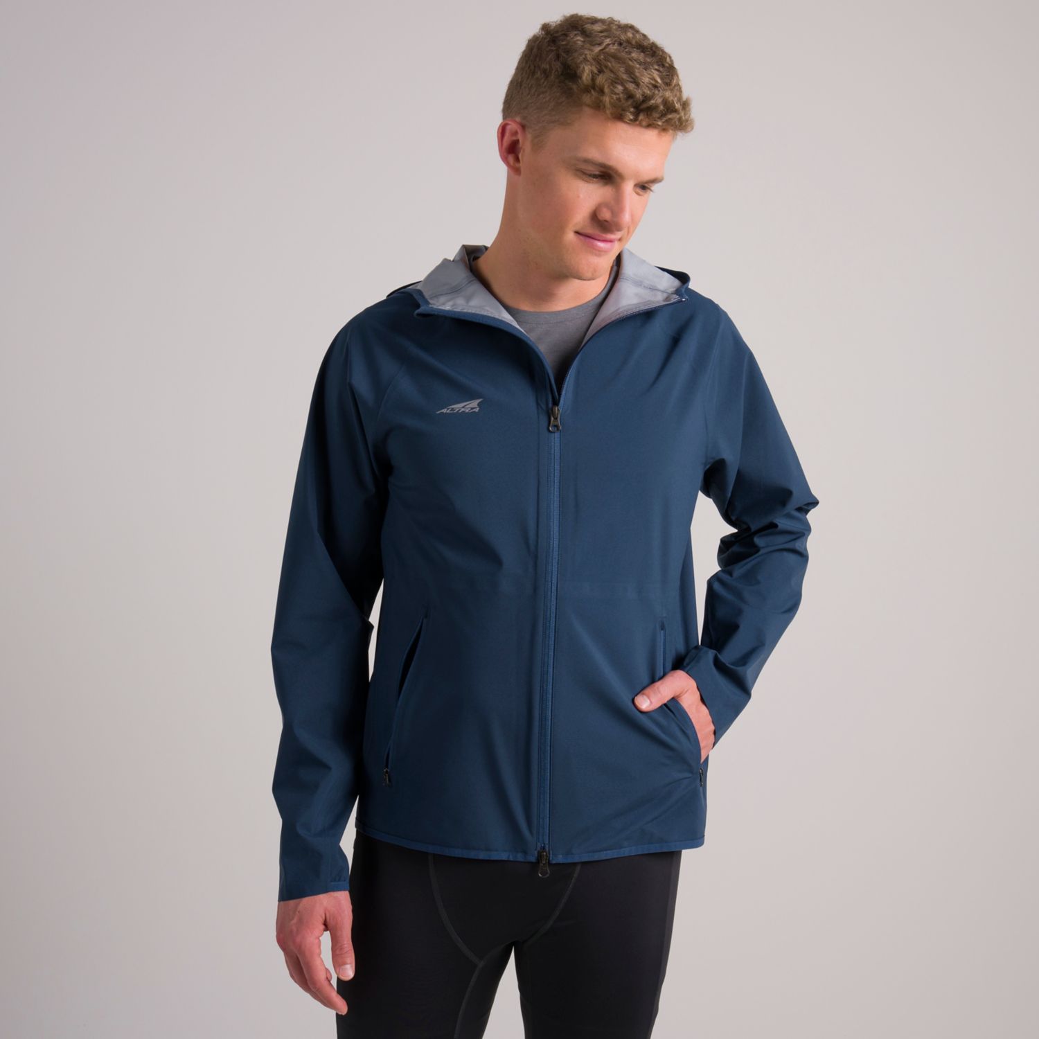 Chaqueta Para Correr Altra Impermeables Hombre Azules | España-23704659