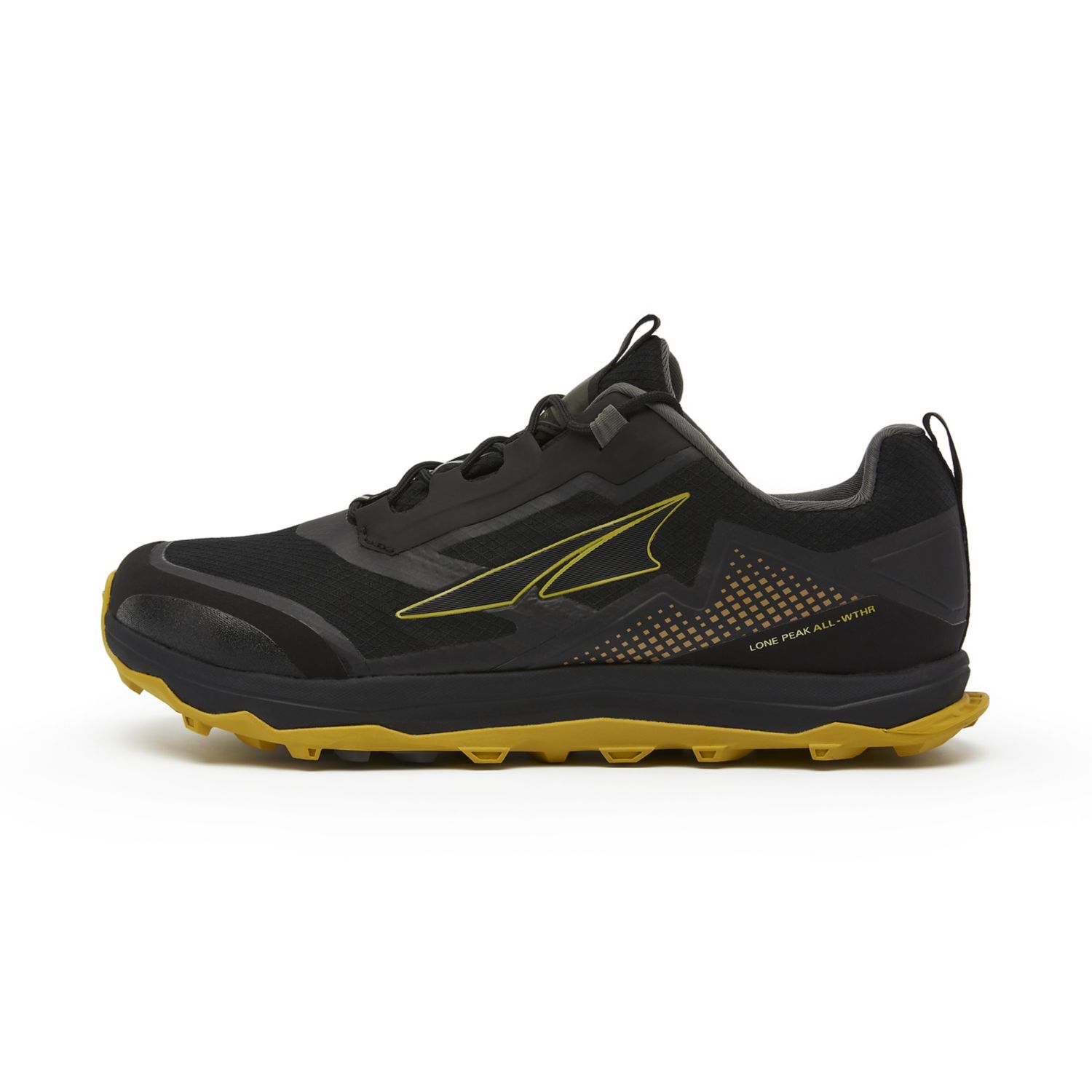 Zapatillas De Trail Running Altra Lone Peak All-wthr Low Hombre Negras Amarillo | España-36147589