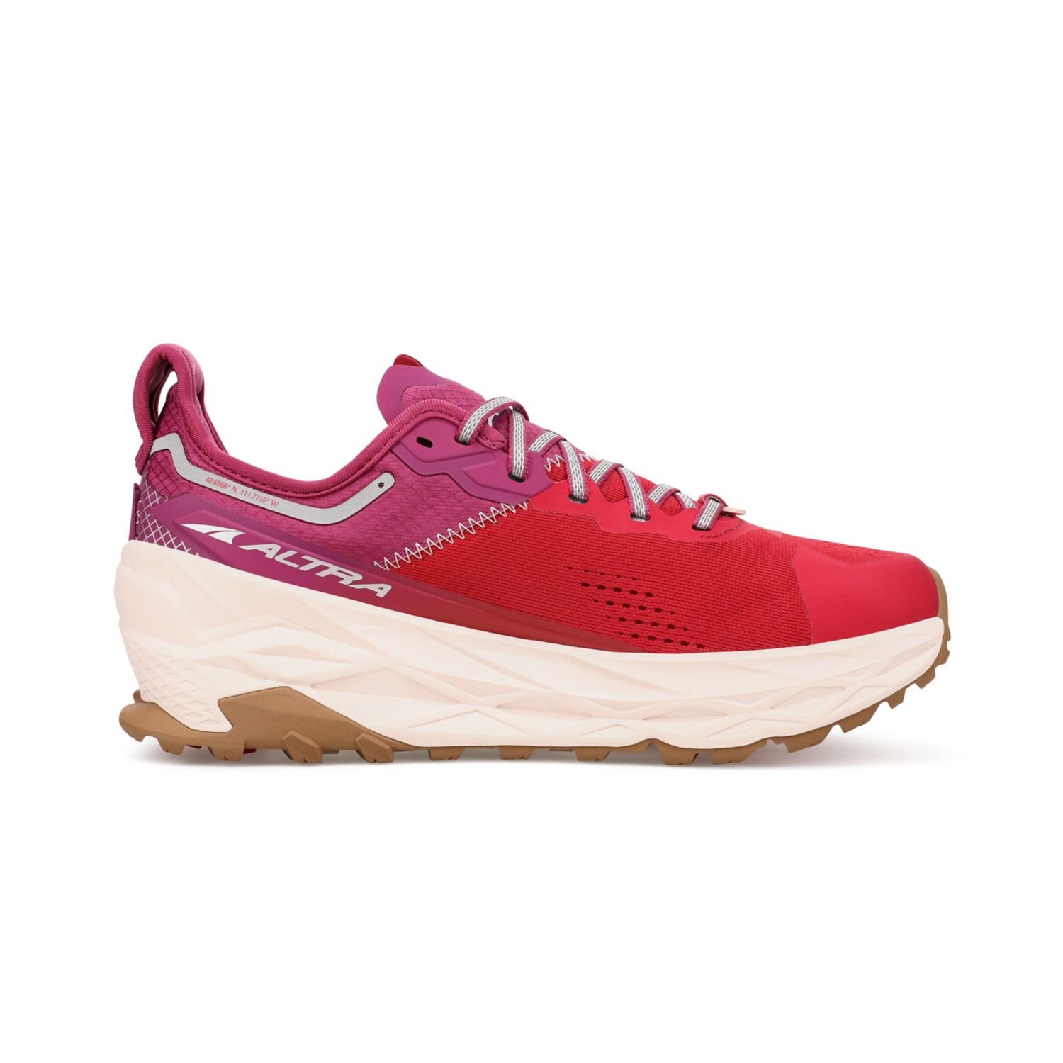 Zapatillas De Trail Running Altra Olympus 5 Mujer Rojas Moradas | España-32907469