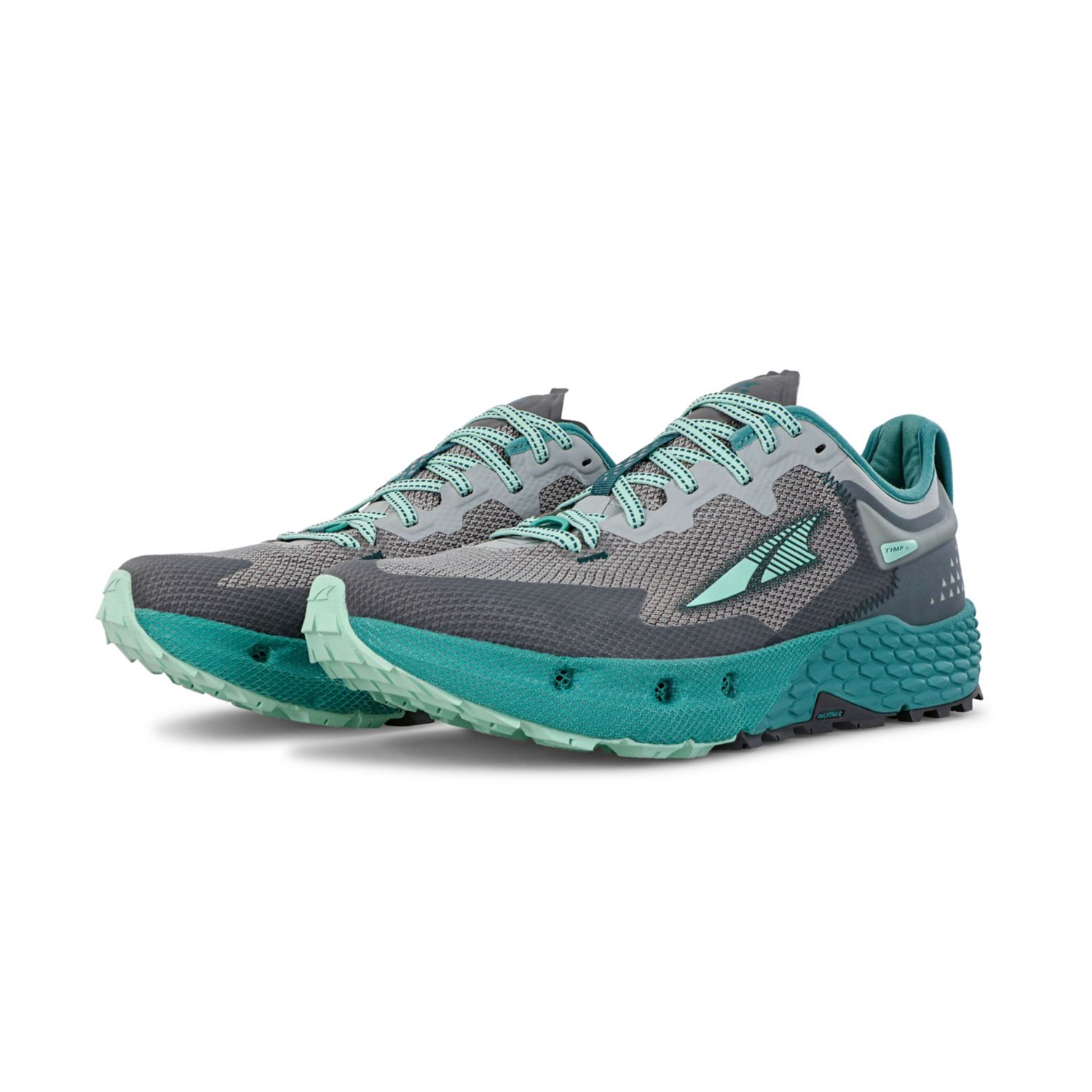 Zapatillas De Trail Running Altra Timp 4 Mujer Gris Turquesa | España-41395789