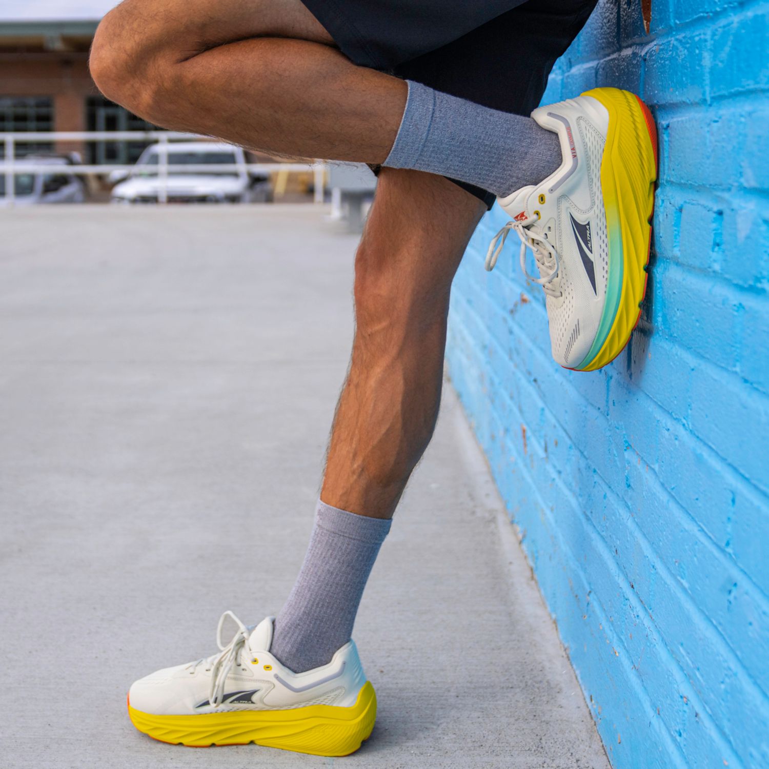 Zapatillas Para Caminar Altra Via Olympus Hombre Gris Amarillo | España-20139869